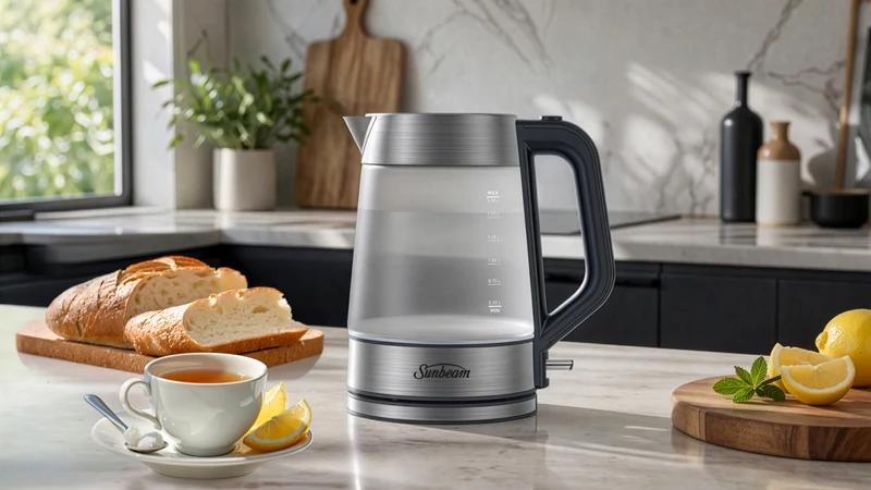 Sunbeam 1.7 Litre Glass Kettle Morning Frost