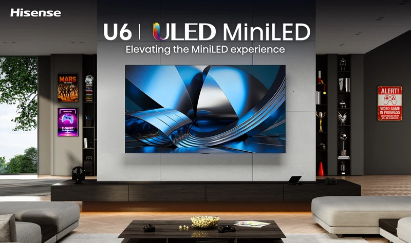 Hisense 75" U6SAU 4K ULED MiniLED Hi-QLED 144Hz Smart AI TV 2026