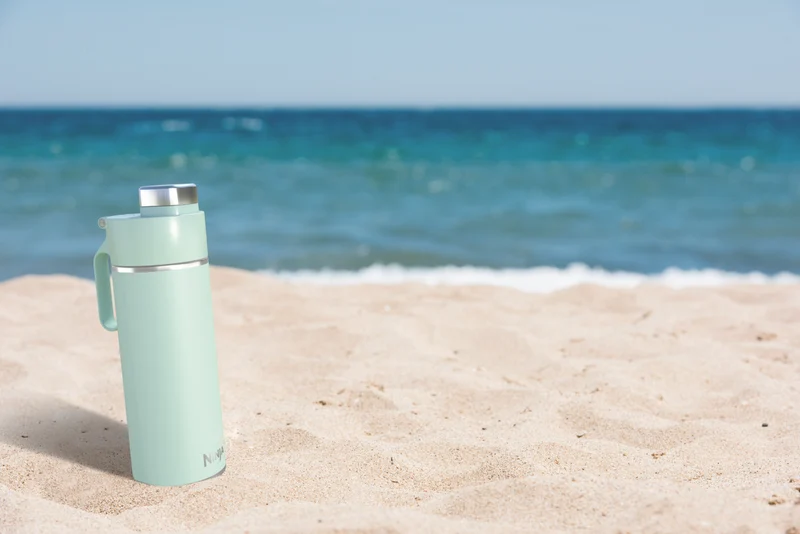 Ninja Thirsti 700ml Travel Bottle Seafoam Blue