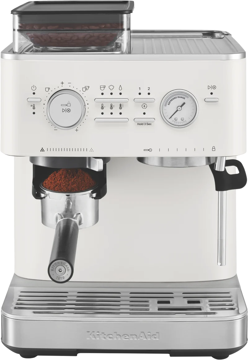 KitchenAid Semi Automatic Espresso Machine With Burr Grinder Porcelain
