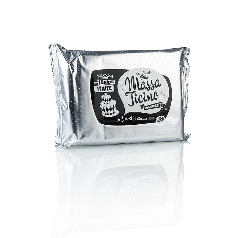 Carma - Massa Ticino - Tortengarniermasse, Bride White, Vegan, AZO-Frei, 1 kg