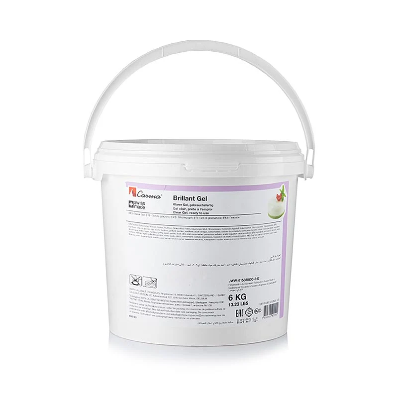 Carma - Brillant-Gel, klar, transparente Gelierung, kalt verwendbar, 6 kg
