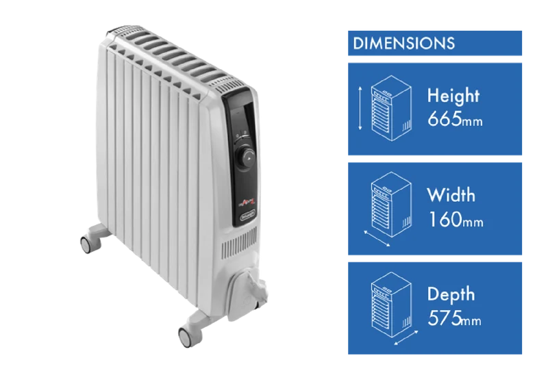 DeLonghi 2400W Dragon 4 Pro Oil Column Heater