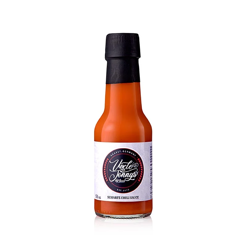 Uncle Jonnys Hot Sauce, scharfe Chili Sauce, 150 ml