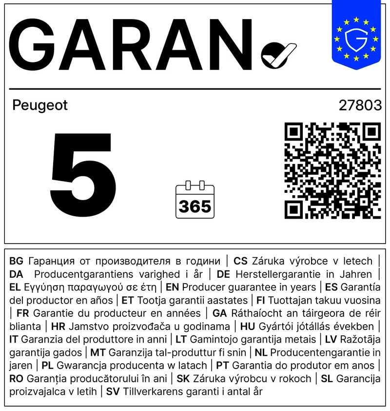 PARIS Pfeffermühle u'Select weiß lackiert, 18 cm