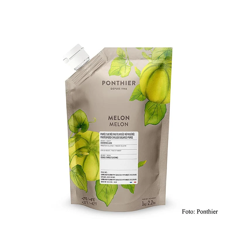 Ponthier Melonen Püree (Charentais), mit Zucker, 1 kg