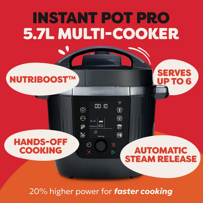 Instant 5.7 Litre Pro Max Black Multi Cooker