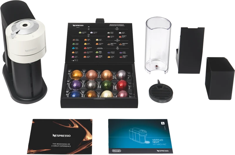 Nespresso Vertuo Next Capsule Coffee Machine Bundle White