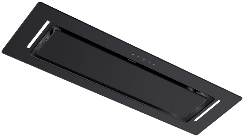 Schweigen 90cm Non-Silent Undermount Rangehood, Black Glass