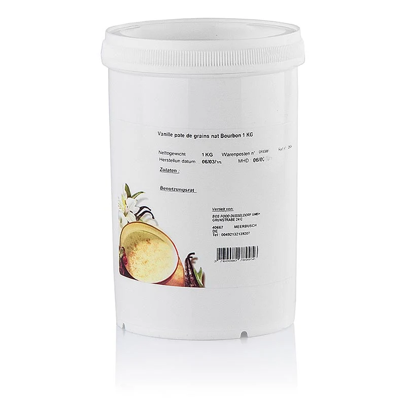 Eurovanille - Bourbon-Vanille Paste, mit Stippen, 1 kg