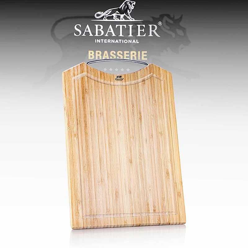 Sabatier International - Schneidebrett, aus Bambus mit Saftrille, 1 St