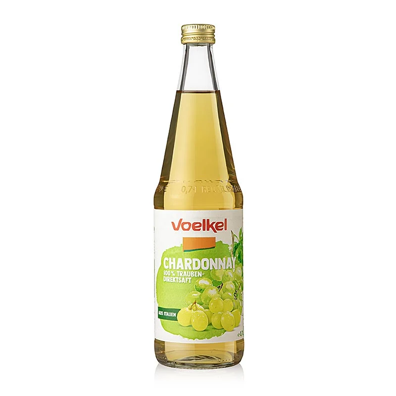 Voelkel - Chardonnay Traubensaft, hell, 100% Direktsaft, BIO, 700 ml