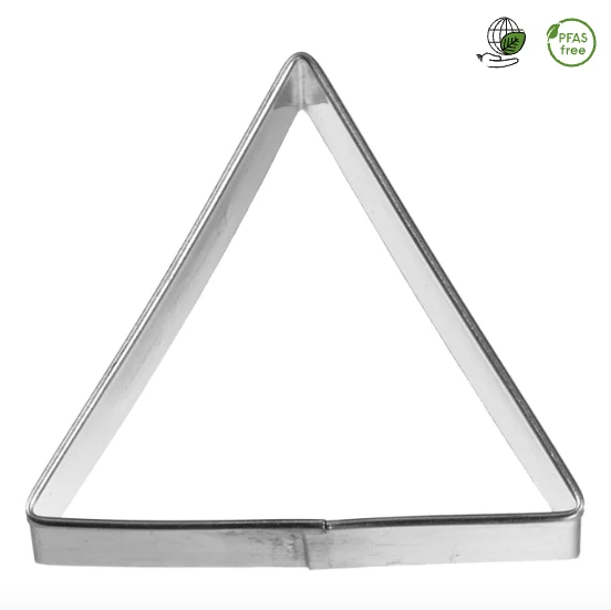Ausstechform 'Dreieck', 5,5 cm, Weißblech n