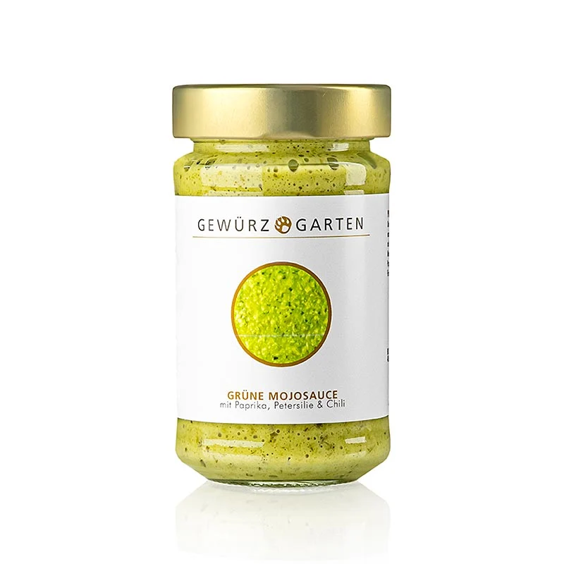 Gewürzgarten Grüne Mojosauce, mit Paprika, Chili und Blattpetersilie, 225 ml