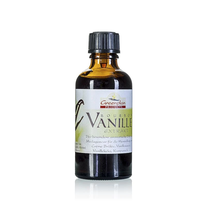 Bourbon-Vanille Extrakt, ohne Stippen, kaltgepresst, aus Madagaskar, 50 ml