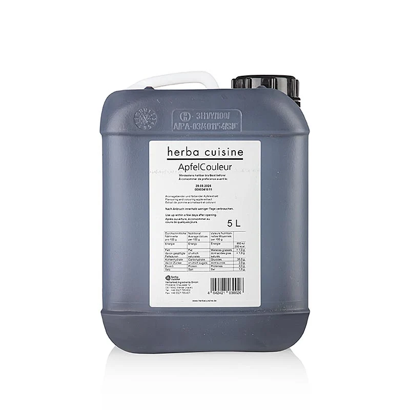 Herbacuisine ApfelCouleur Apfelextrakt, flüssig, nicht süß & intensiv karamellig, 5 l