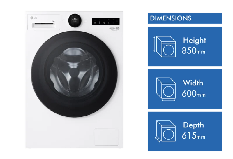 LG 12kg Series 9 AI Front Load Washer