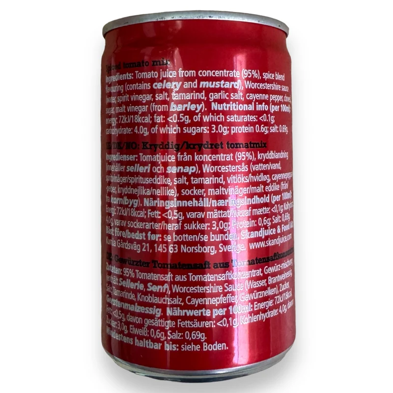 Big Tom Spiced Tomato Mix Dose 150 ml – würziger Tomaten-Drink für Bloody Mary