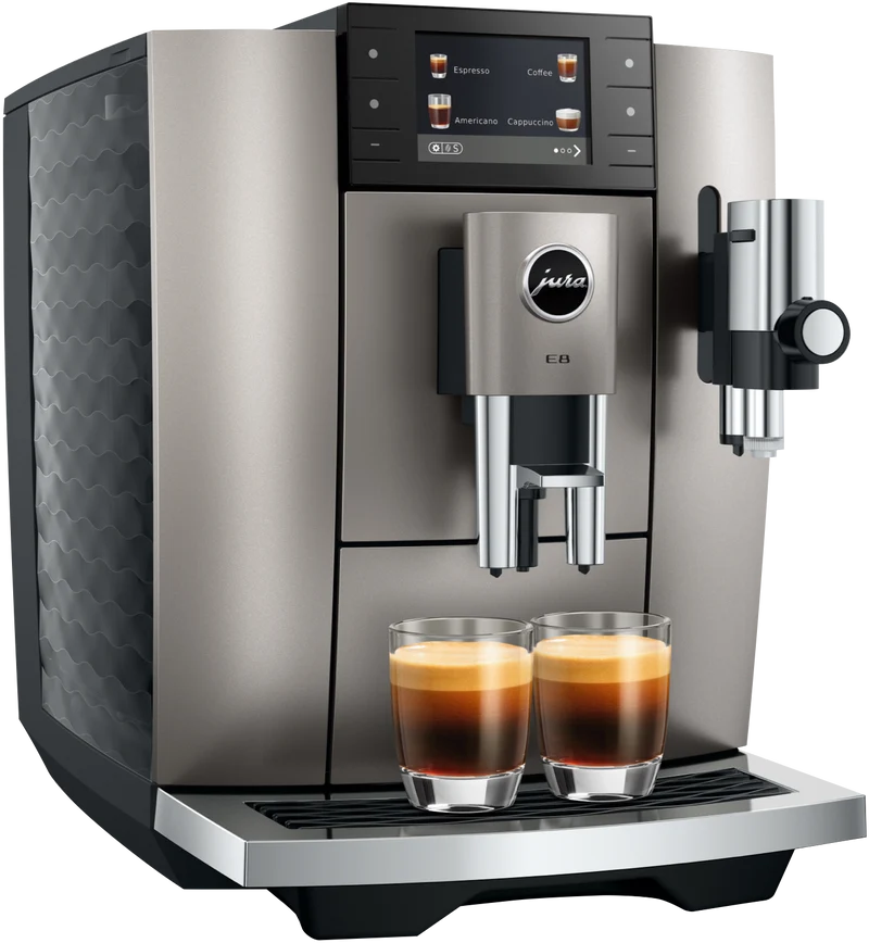 JURA E8 Midnight Silver Automatic Coffee Machine