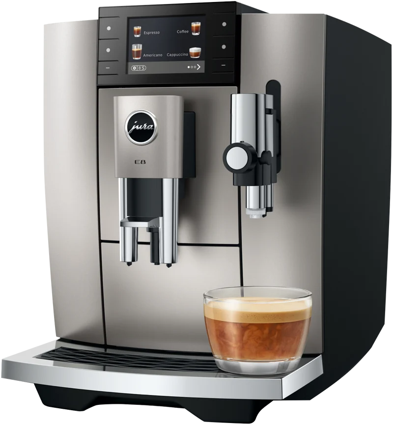 JURA E8 Midnight Silver Automatic Coffee Machine