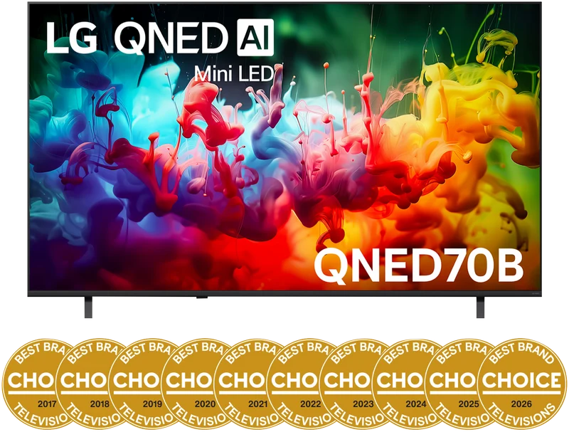 LG 75" QNED70B AI Mini LED 4K Smart TV 2026