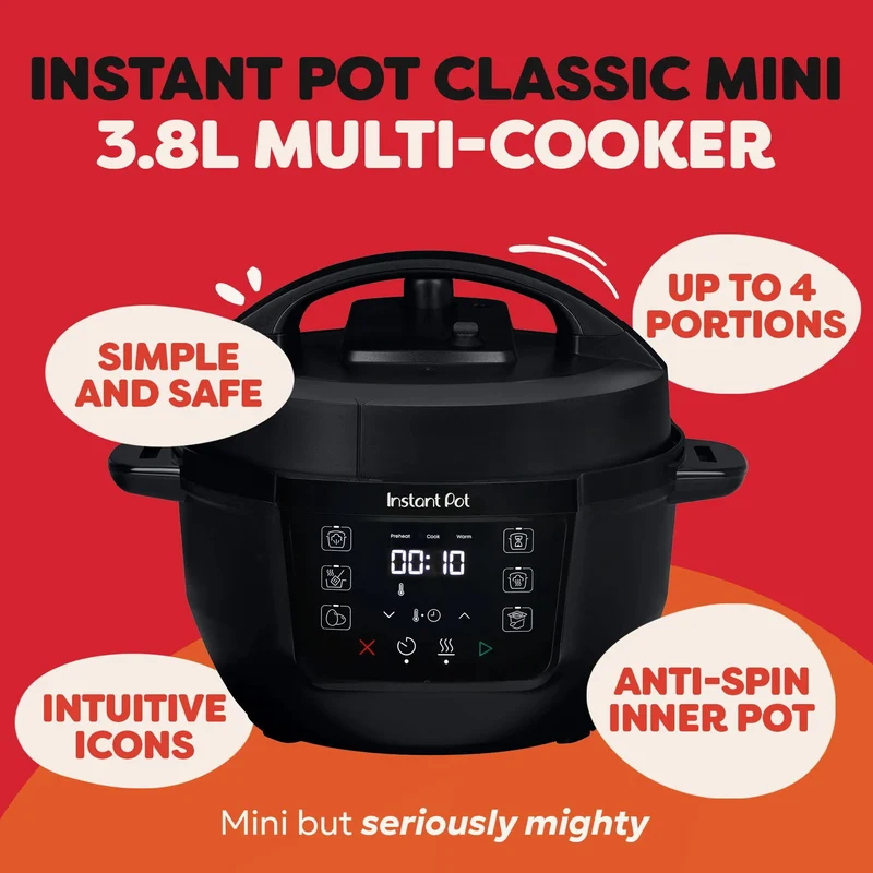 Instant 3.8 Litre Rio Mini Black Multi Cooker