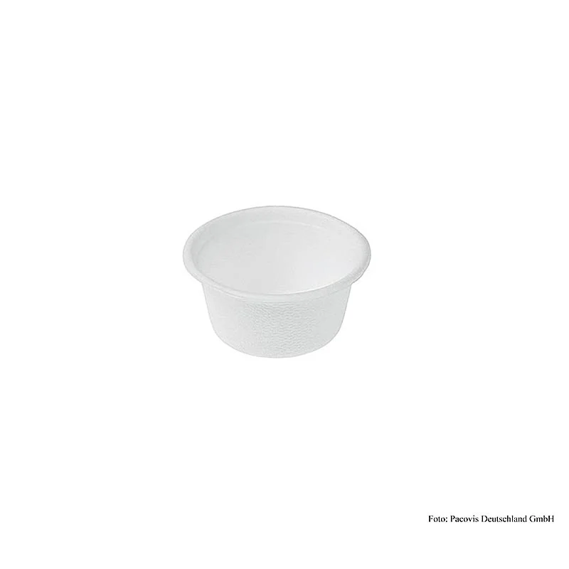 Einweg Naturesse Mini Becher Rund, 60ml, 4x5x3cm, Zuckerrohr, 2.000 St