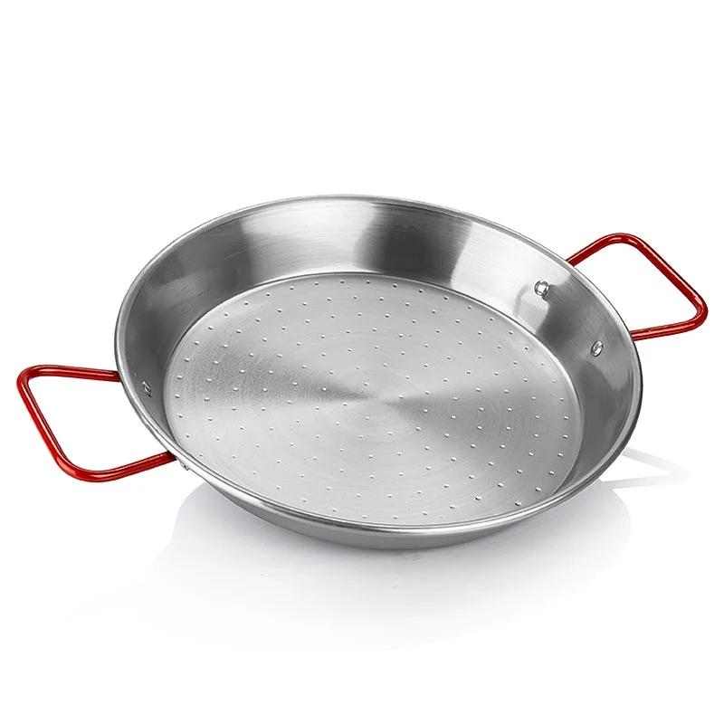 deBUYER Viva Espana Paella Pfanne, rote Griffe, 40cm (5026.40N), 1 St