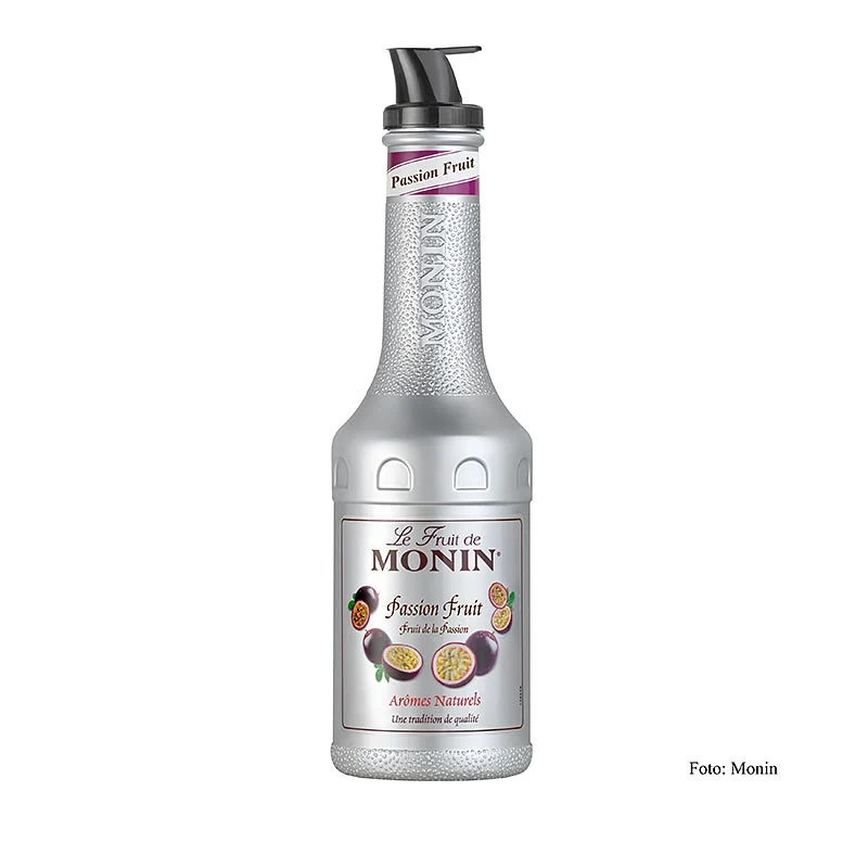 Monin - Fruchtpüreemix - Passionsfrucht, gezuckert, mit Ausgießer, 1 l