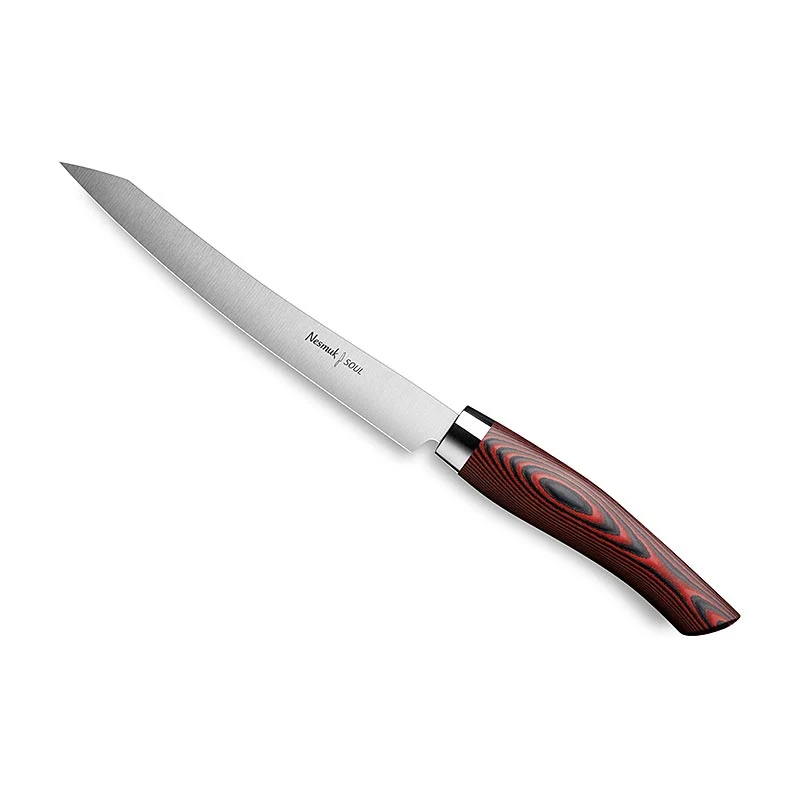 Nesmuk Soul 3.0 Slicer, 160mm, Edelstahlzwinge, Griff Micarta rot, 1 St