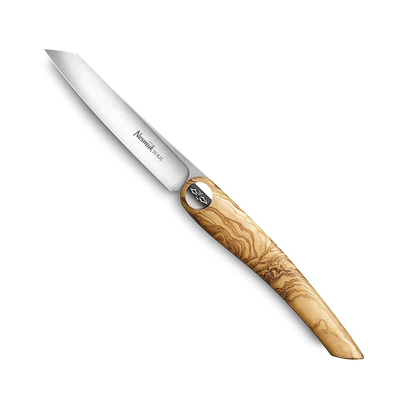 Nesmuk Soul Klappmesser (Folder), 202mm (115mm geschl.), Griff Olivenholz, 1 St