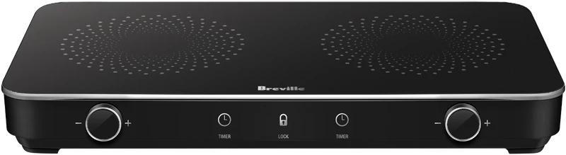 Breville The Quick Cook Dual Zone Induction Cooker Matte Black