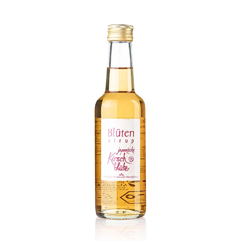 Deutsche Blütensekt Manufaktur - Blütensirup Japanische Kirschblüte, 1:10, BIO, 250 ml
