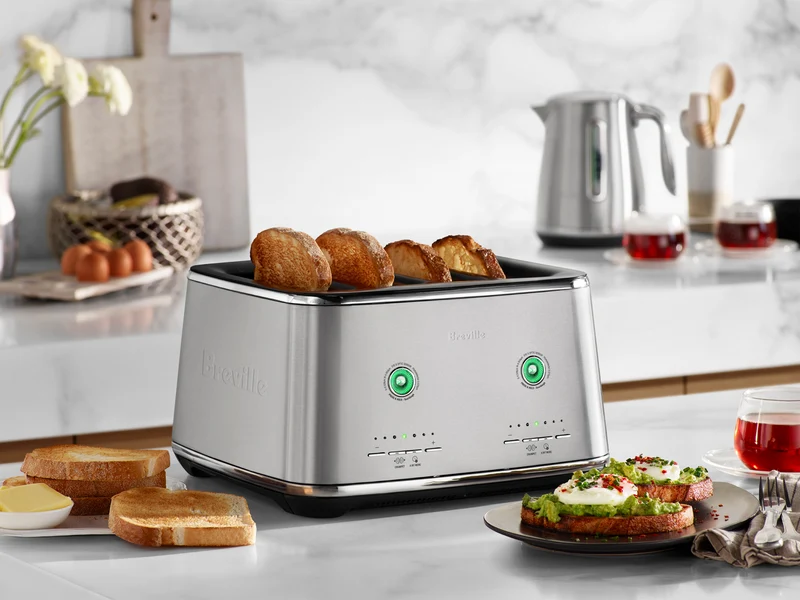 Breville The Eye Q 870 Auto 4 Slice Stainless Steel Toaster