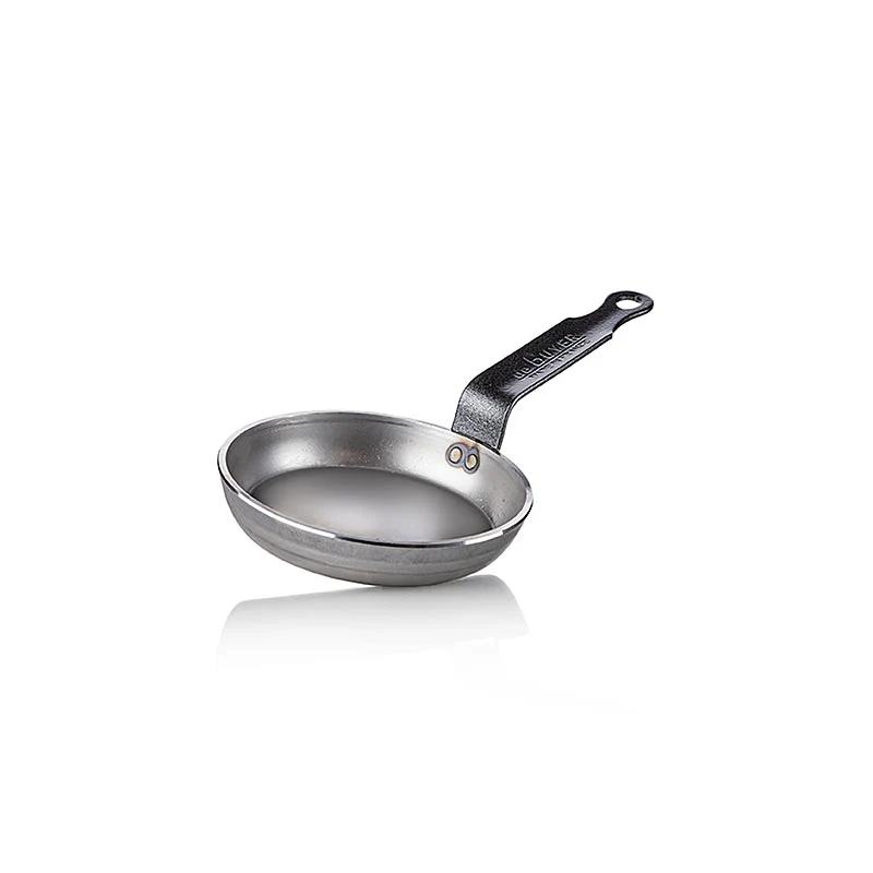 Blini Pfännchen CARBONE Plus, Eisenstahl, ø12cm, H2cm, de Buyer (5140.12), 1 St