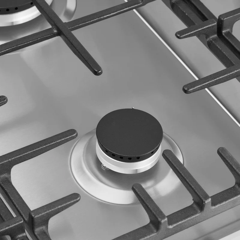 Omega 70cm Gas Cooktop, Stainless Steel