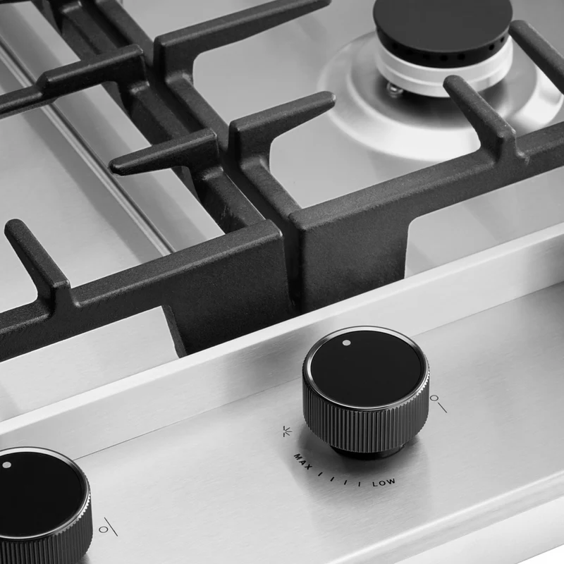 Omega 70cm Gas Cooktop, Stainless Steel