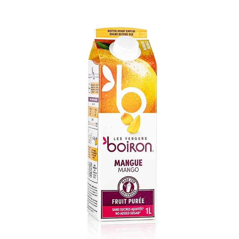Boiron Mango Püree, pasteurisiert, 100% Frucht, 1 l
