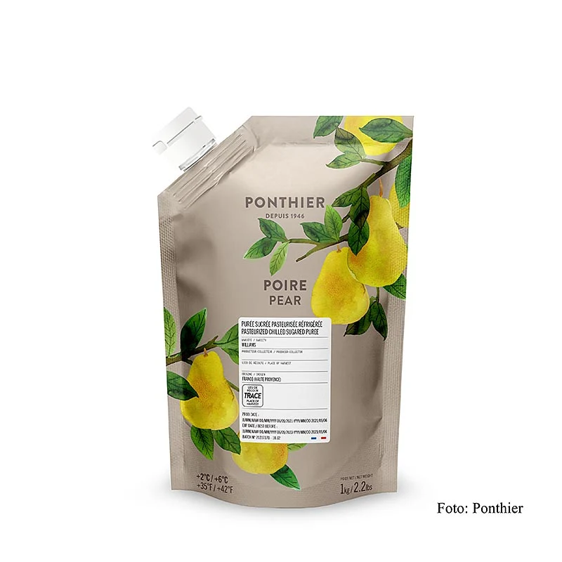 Ponthier - Püree - Birne, mit Zucker, 1 kg