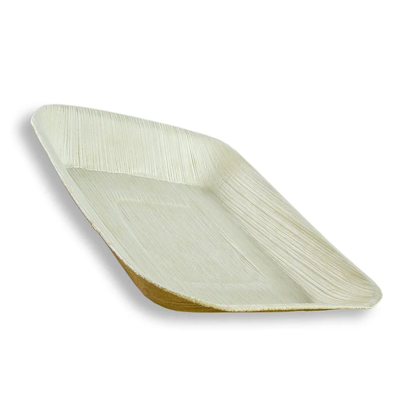 Einweg Palmblattteller, quadratisch, 17x17cm, 100% kompostierbar, 25 St
