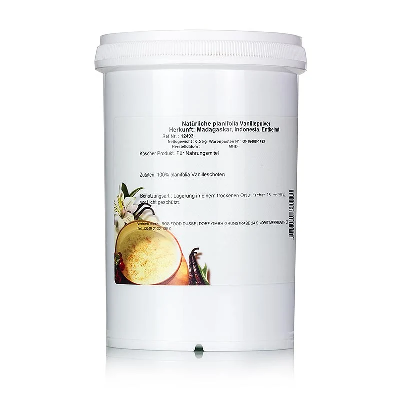 Eurovanille - Planifolia Vanille, gemahlen, aus Madagaskar, 500 g