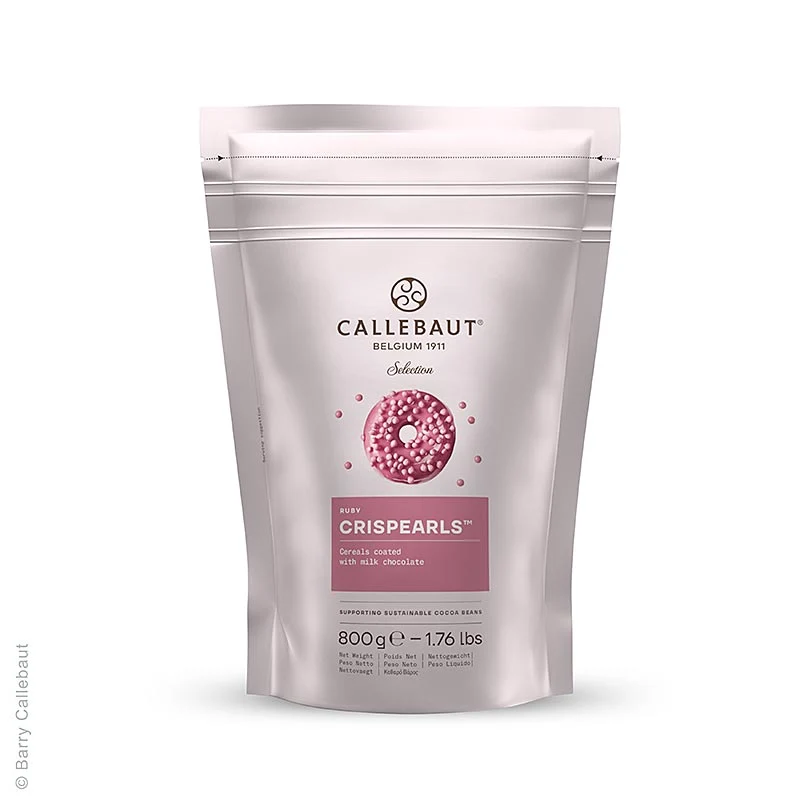 Crispearls Ruby, knusprige rosa Schoko Perlen, Mona Lisa Callebaut, 800 g
