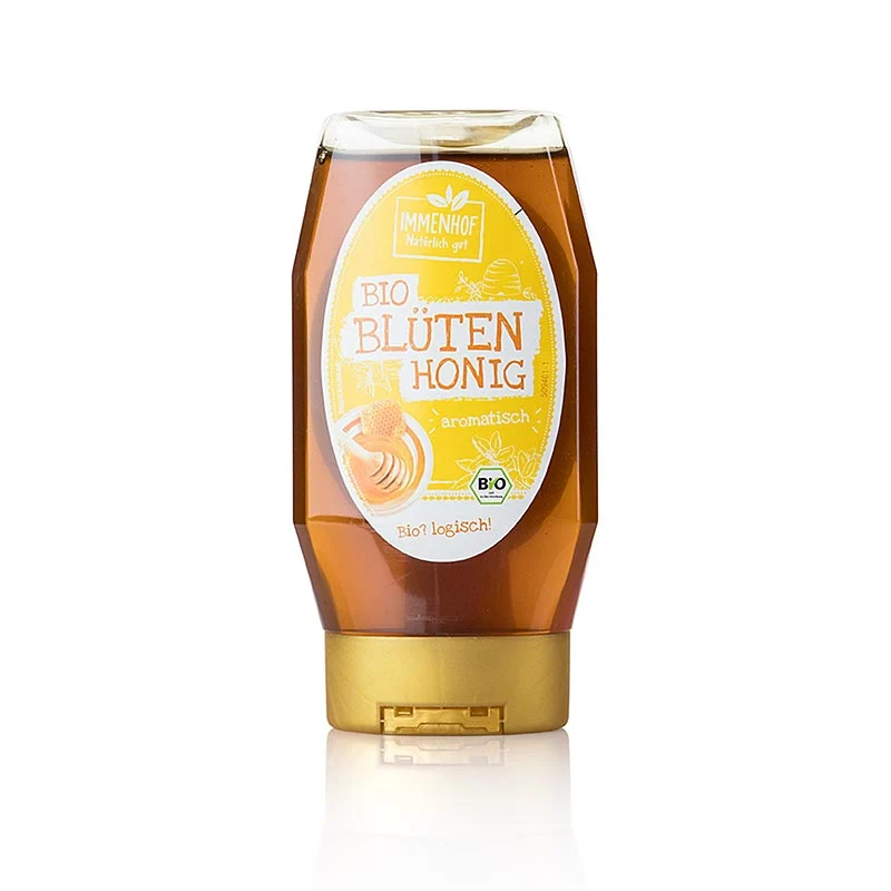 Breitsamer Immenhof Blütenhonig, Squeezeflasche, BIO, 350 g