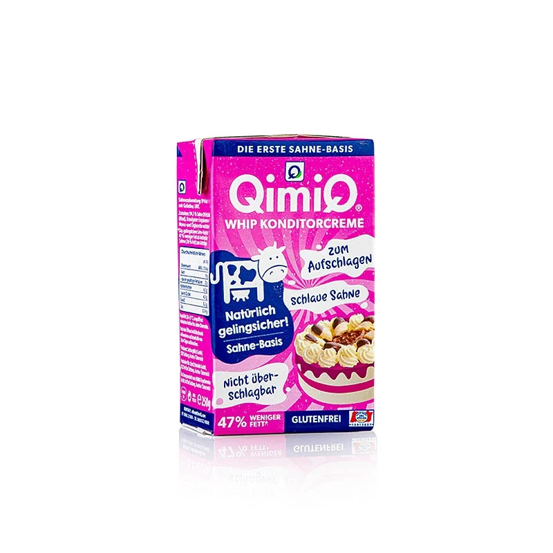 QimiQ Whip Natur, zum Aufschlagen für süße & pikante Cremes, 19% Fett, 250 g