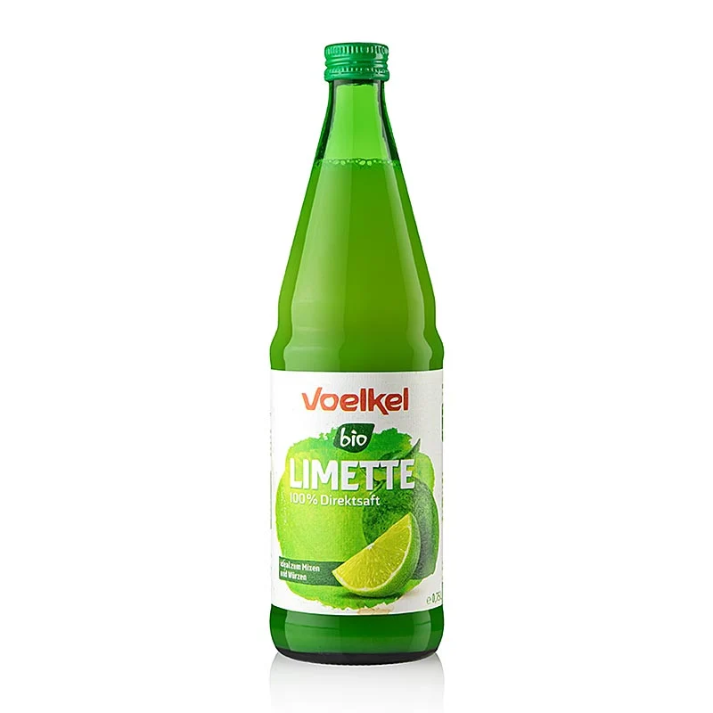 Voelkel - Limettensaft, 100 % Direktsaft, ungezuckert, BIO, 750 ml