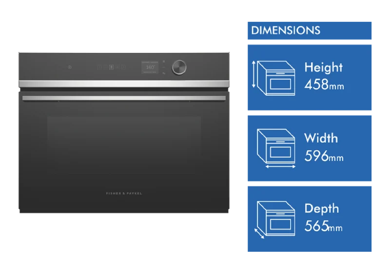 Fisher & Paykel 60cm Series 7 Built In Contemporary Compact Combination Microwave Oven