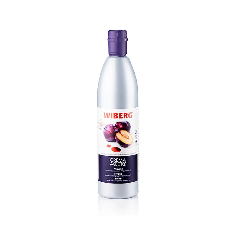 WIBERG Crema di Aceto, Pflaume, Squeeze Flasche, 500 ml