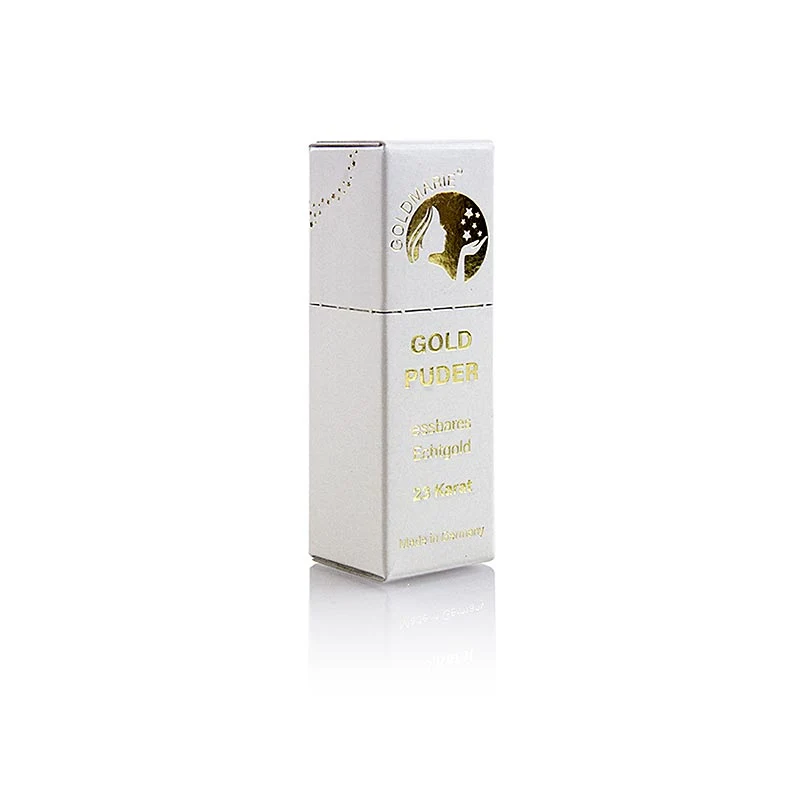 Gold - Blattgoldflocken Streuer "Goldmarie", 23 Karat, ca.0,5-1mm², 0,1 g