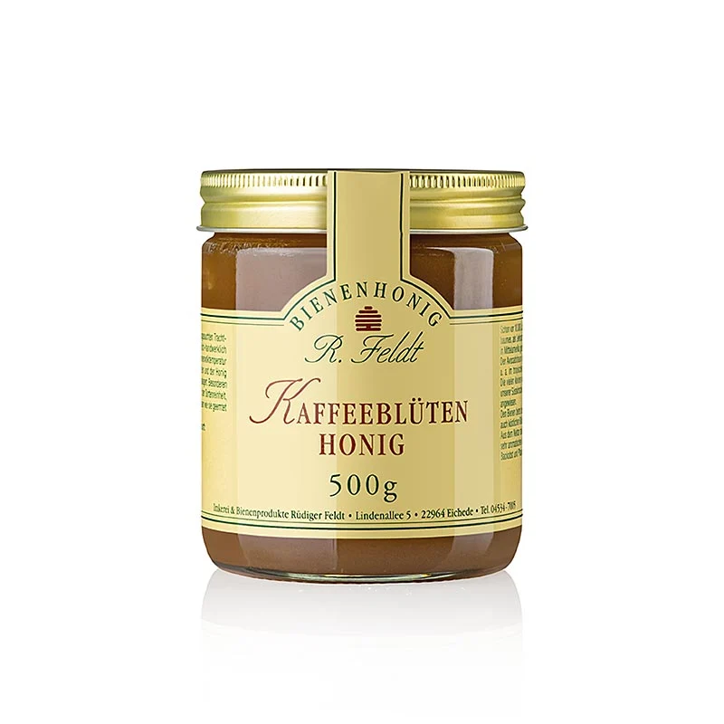 Imkerei Feldt - Kaffeeblüten-Honig, dunkel, cremig, mild-feinaromatisch, 500 g