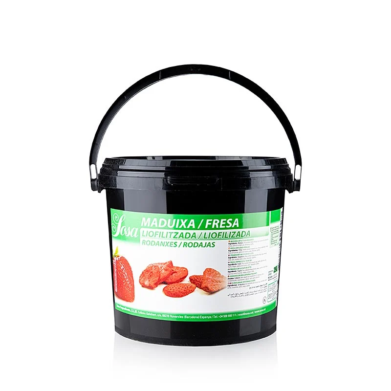 Sosa Gefriergetrocknete Erdbeeren, in Scheiben (39468), 250 g